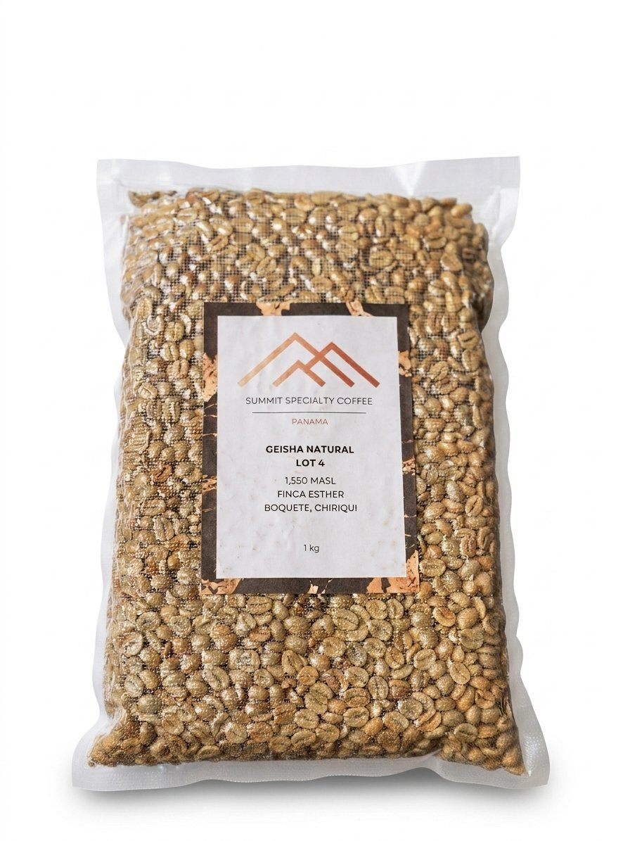 Geisha Natural Lot 4 from Finca Esther, Panama — 1kg unroasted green coffee bag